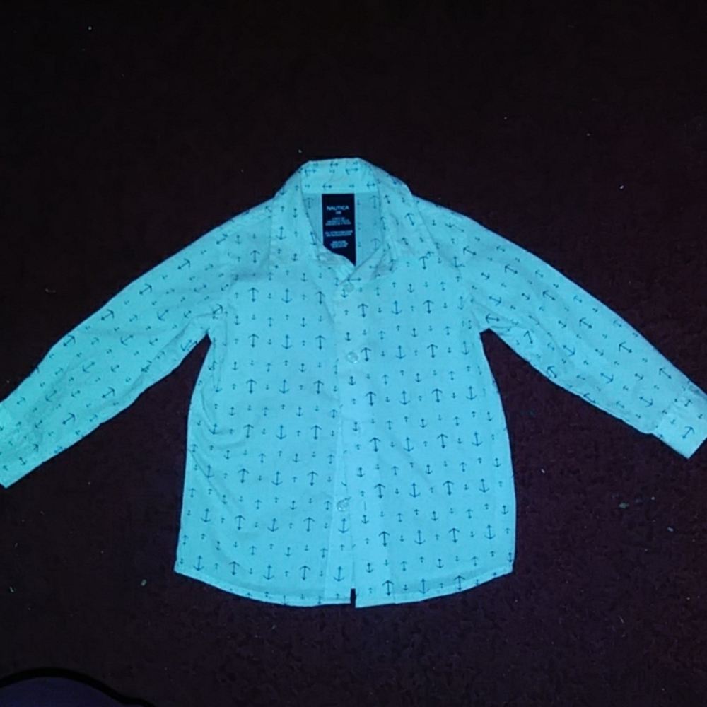 Nautica youth boys 24 months anchor button up dres